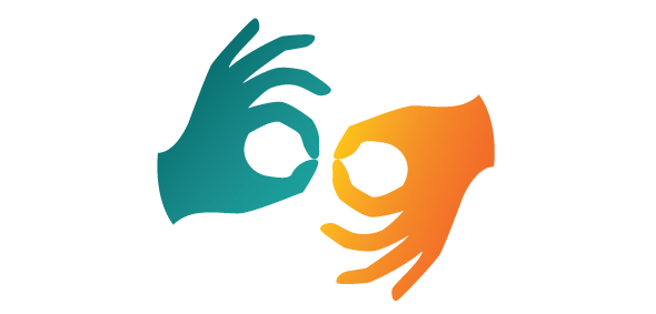 Symbol migających dłoni-tłumacz języka migowego online.